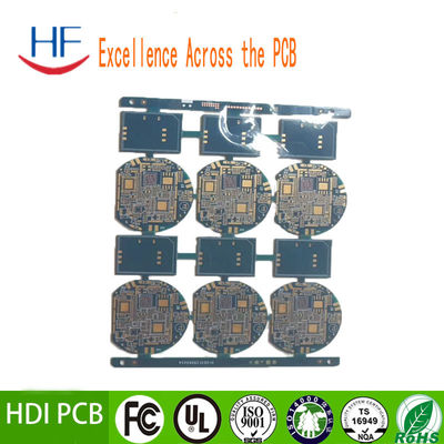 8 لایه HDI PCB ساخت صفحه مدار سبز برای تقویت کننده